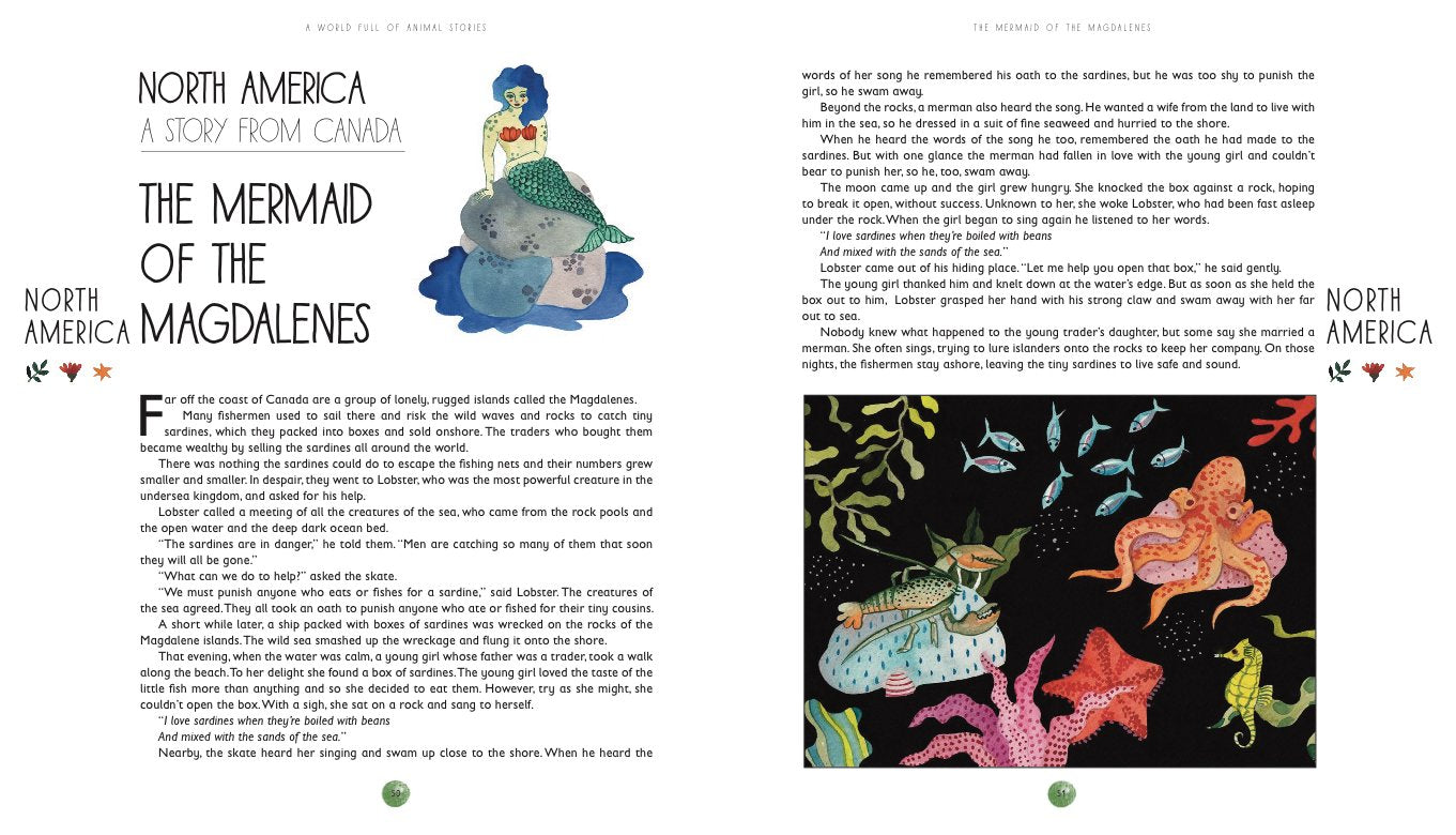 A World Full of Animal Stories UK: 50 favourite animal folk tales, myths and legends - Ages 3+