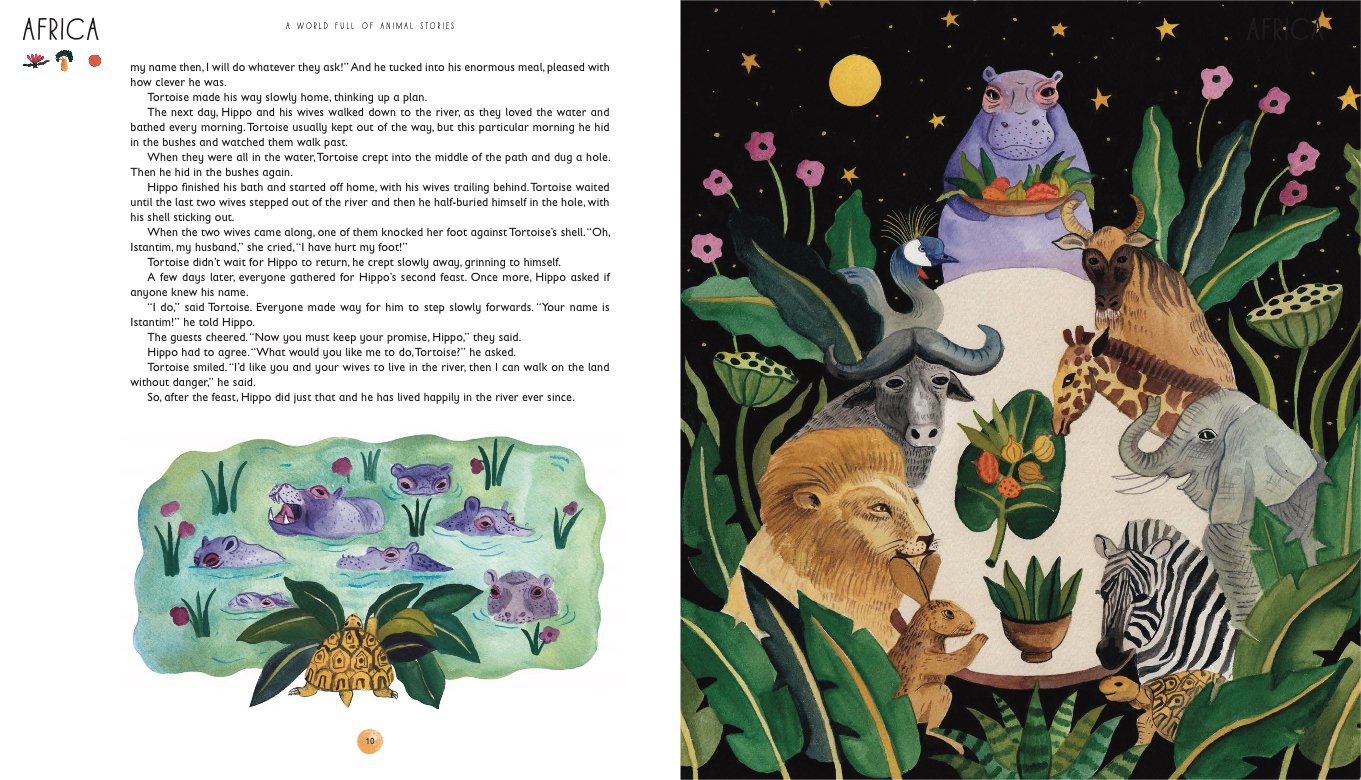 A World Full of Animal Stories UK: 50 favourite animal folk tales, myths and legends - Ages 3+