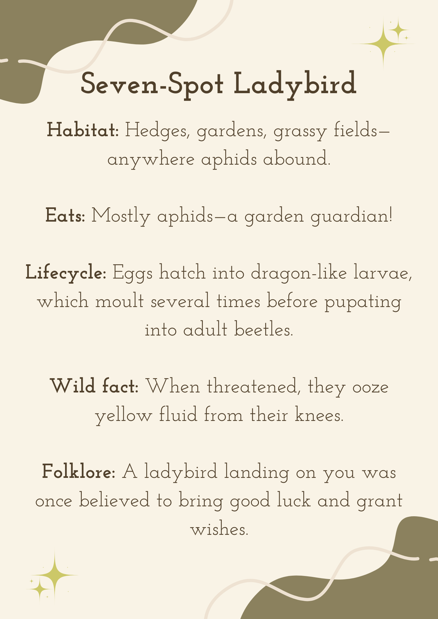 Nature Facts & Folkore - Summer Visitors